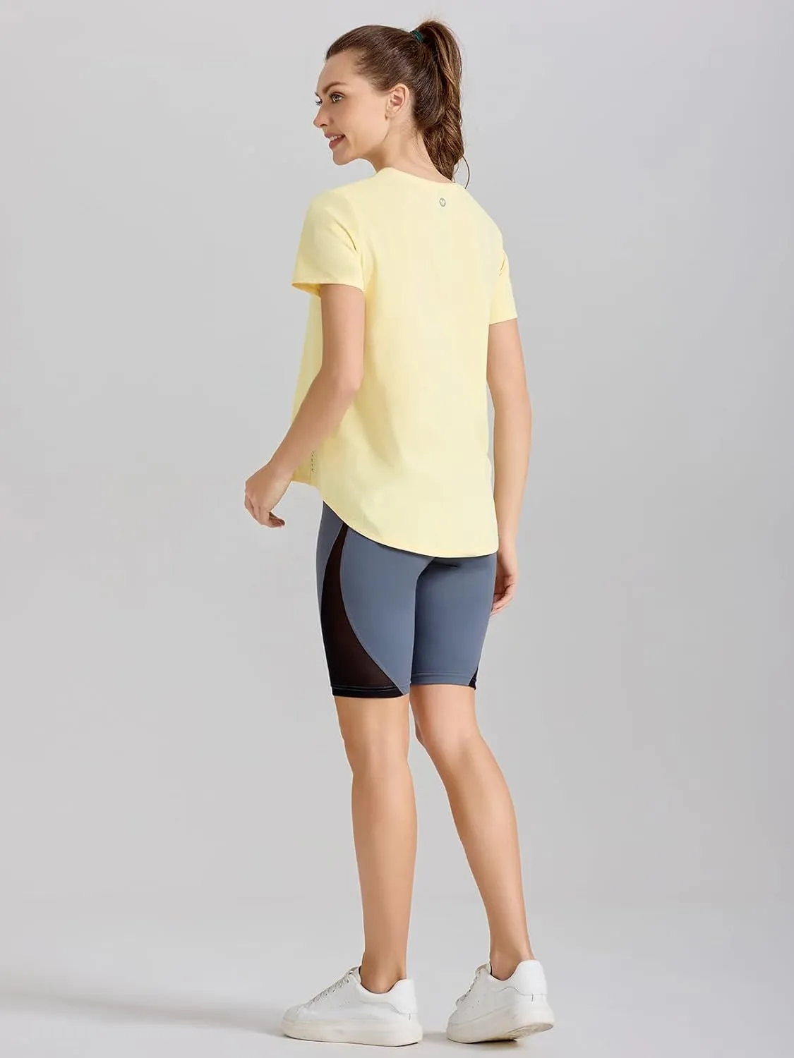 AARYA Workout Tops for Women UPF50 Breathable Loose Fit Yoga T Shirts Short Sleeve Running Gym Athletic Tee Top