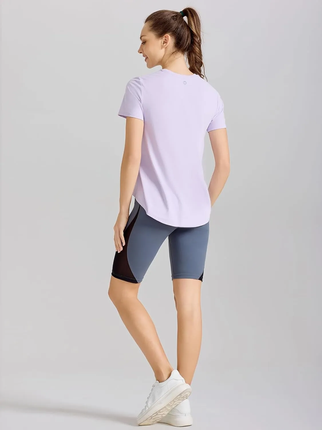 AARYA Workout Tops for Women UPF50 Breathable Loose Fit Yoga T Shirts Short Sleeve Running Gym Athletic Tee Top