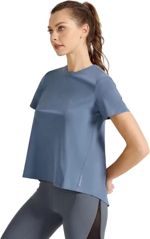 AARYA Workout Tops for Women UPF50 Breathable Loose Fit Yoga T Shirts Short Sleeve Running Gym Athletic Tee Top