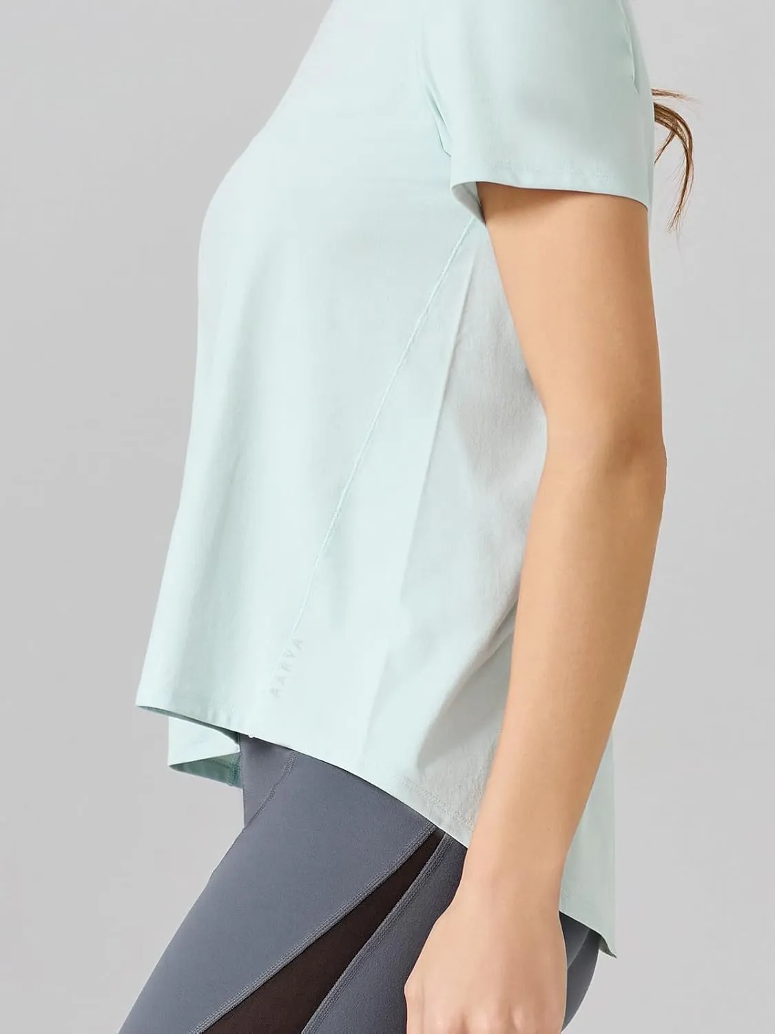 AARYA Workout Tops for Women UPF50 Breathable Loose Fit Yoga T Shirts Short Sleeve Running Gym Athletic Tee Top