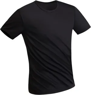 Active Mens Waterproof T-Shirts Lightweight Breathable Quick Dry Sun Protection Shirt Fishing Casual Gym Athletic Tee