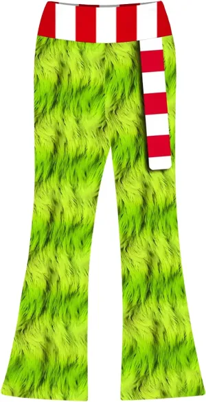 AOBUTE Girls Bell Bottom Pants Tie Dye Print High Waist Flare Leggings 5-14 Years
