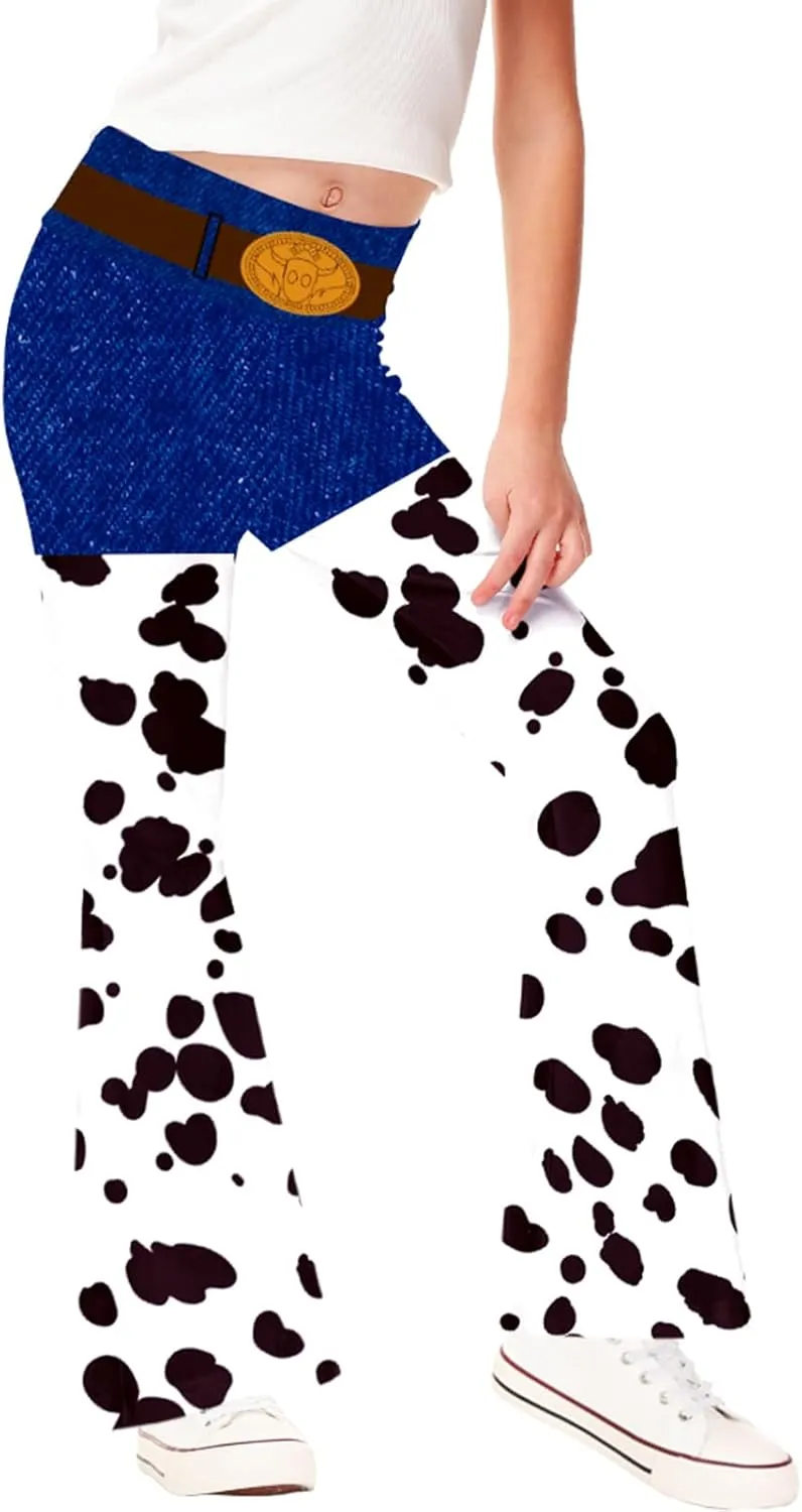 AOBUTE Girls Bell Bottom Pants Tie Dye Print High Waist Flare Leggings 5-14 Years