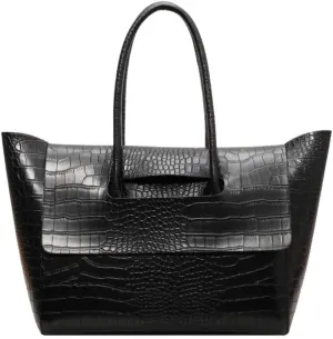 Axcone Vintage Minimalist Large Capacity Commuter Handbag, Shoulder Bag