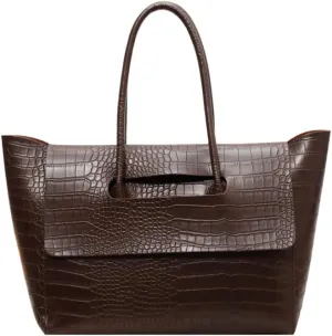 Axcone Vintage Minimalist Large Capacity Commuter Handbag, Shoulder Bag