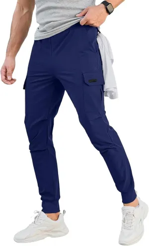Baggy Cargo Pants Men Regular Fit Workout Pants Tactical Joggers Retro Sweatpants Casual Breathable Outdoor Trousers