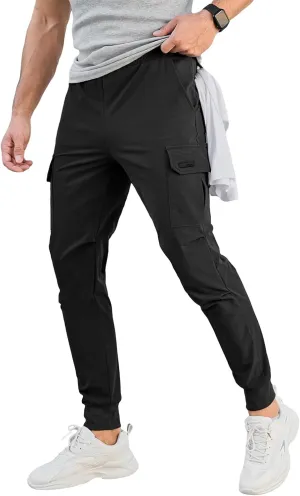 Baggy Cargo Pants Men Regular Fit Workout Pants Tactical Joggers Retro Sweatpants Casual Breathable Outdoor Trousers