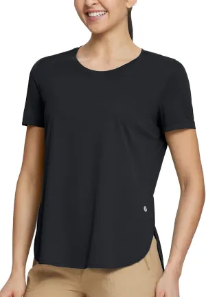 baleaf Women's Workout Tops Shirts UPF50  Sun Shirt Short Sleeve Quick Dry UV Protection Athletic Tee