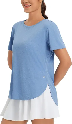 baleaf Women's Workout Tops Shirts UPF50  Sun Shirt Short Sleeve Quick Dry UV Protection Athletic Tee