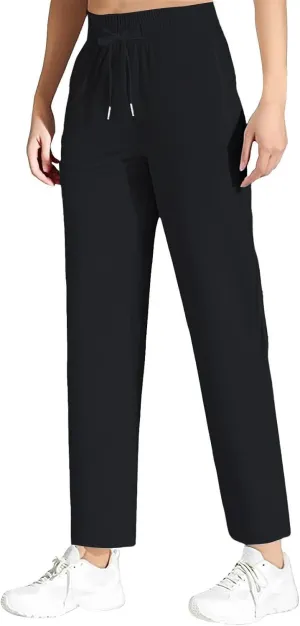 Beeswan Pants for Women Stretch Active Comfy Quick Dry Work Sport Running Sweatpants Summer Breathable Ice Silk Jogger
