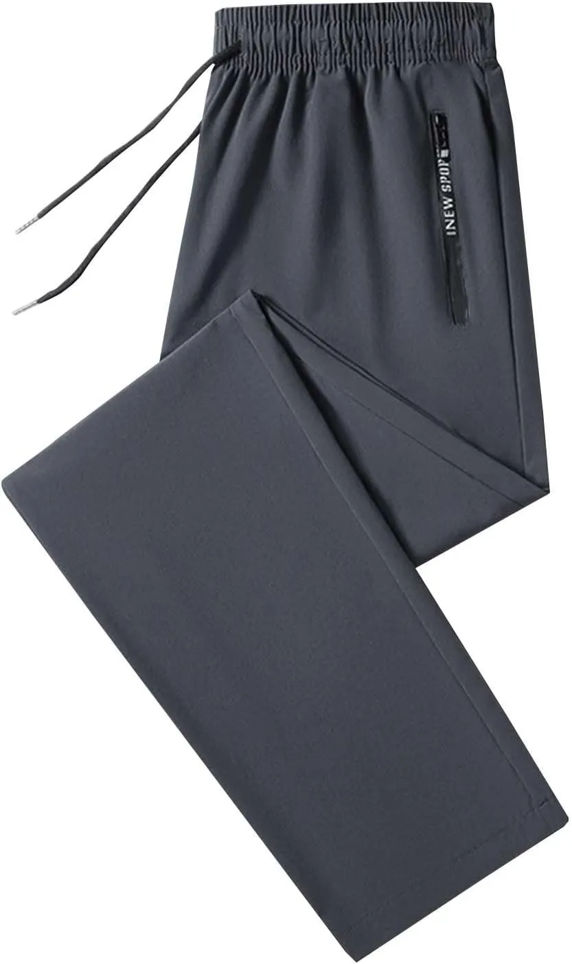 Beeswan Pants Unisex Womens Stretch Active Pants Comfy Breathable Cinch Bottoms Trousers Elastic Athletic Pants