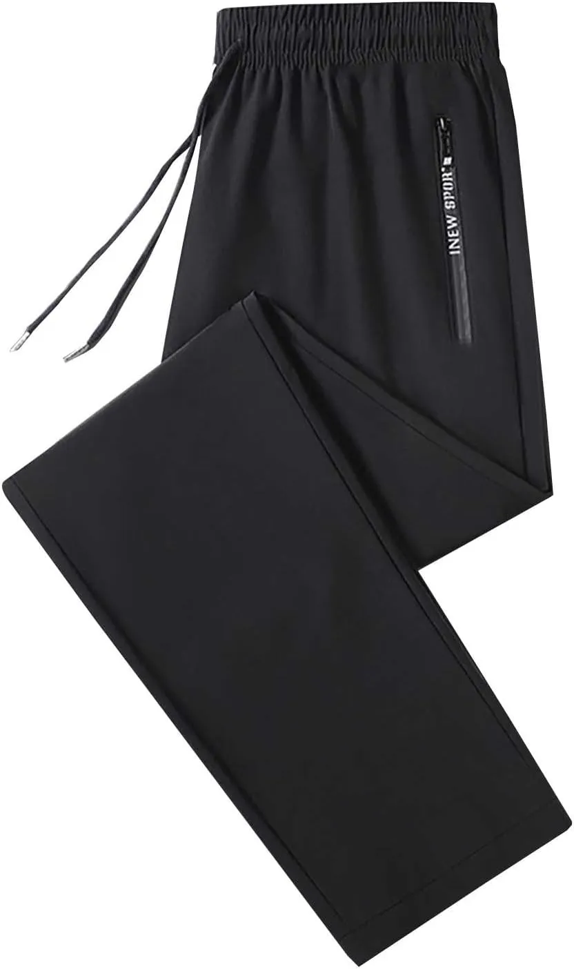 Beeswan Pants Unisex Womens Stretch Active Pants Comfy Breathable Cinch Bottoms Trousers Elastic Athletic Pants