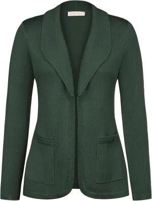 Belle Poque Women Sweater Blazer Vintage Cardigan Sweater V Neck Shawl Lapel Collar Cardigan with Pockets