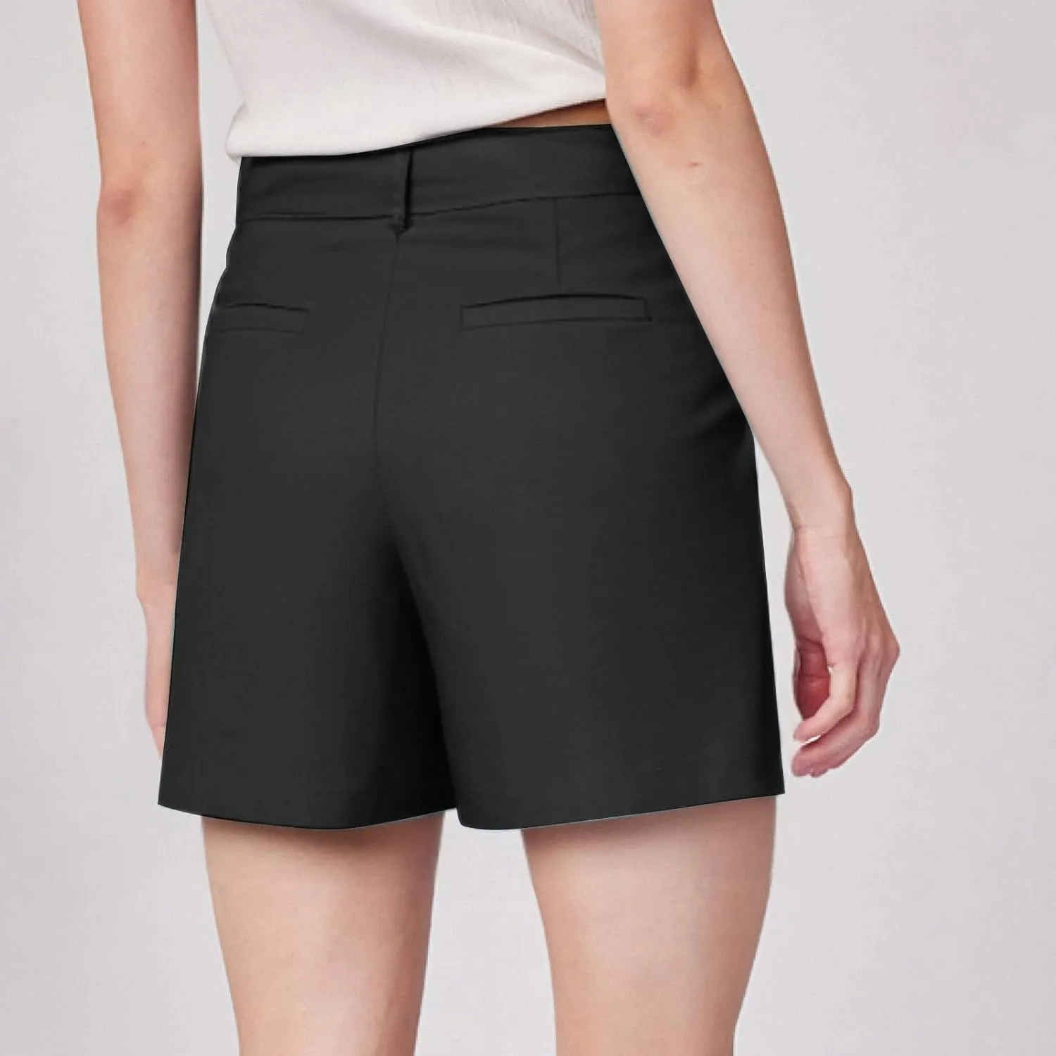Bermuda Shorts for Women Summer Knee Length Lightweight Quick Dry Short Casual Hiking Straight Leg Pull On Short