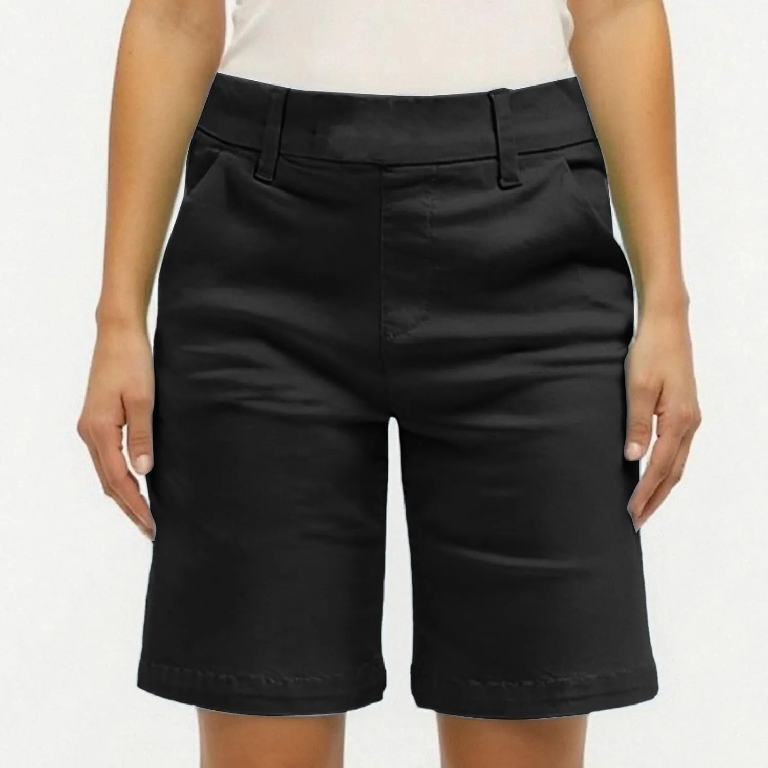 Bermuda Shorts for Women Summer Knee Length Lightweight Quick Dry Short Casual Hiking Straight Leg Pull On Short