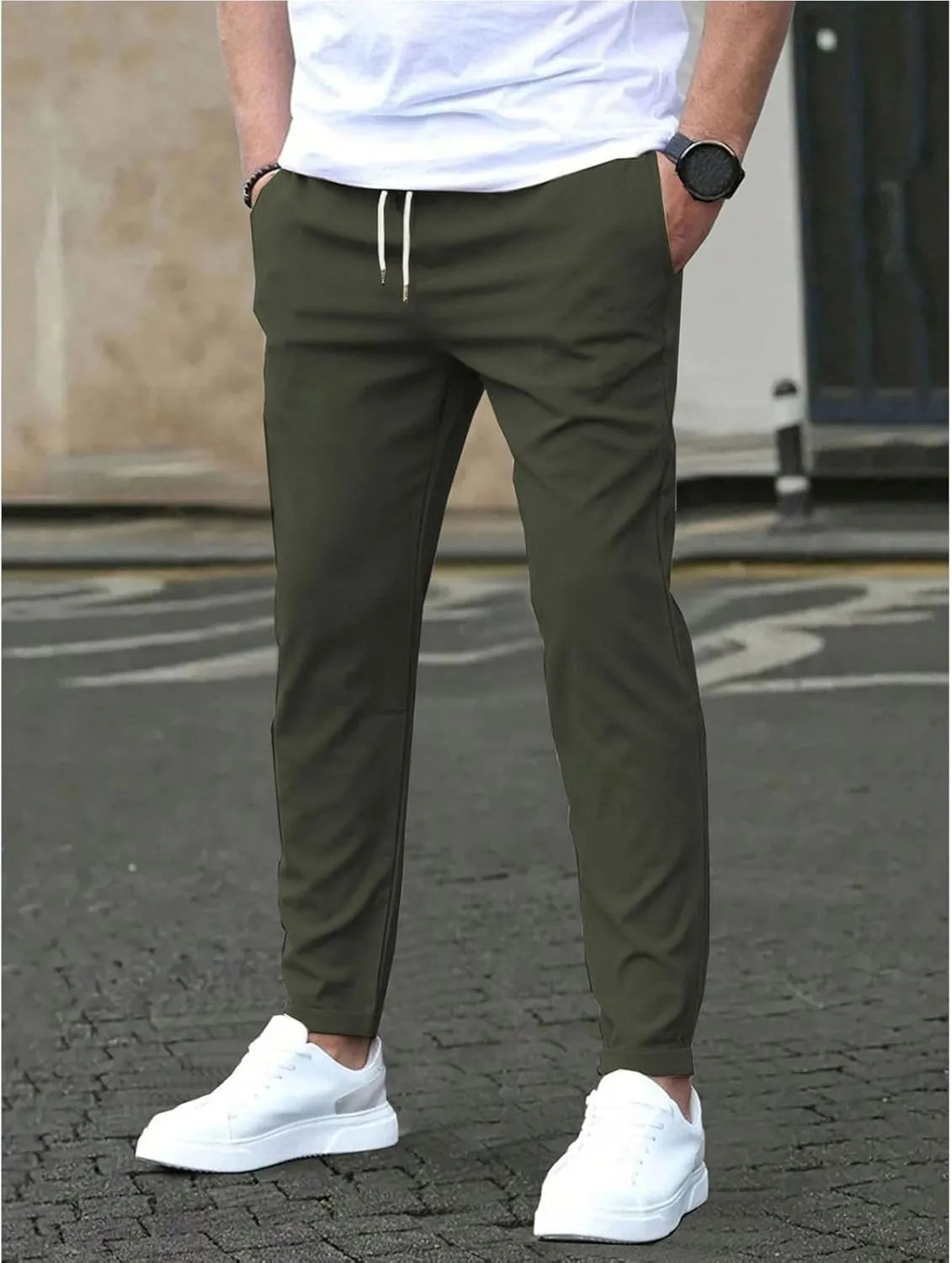 Beva Wear Glide Pants Men Quick Dry Breathable Pants Stretch Tapered Active Hiking Trousers with Pockets