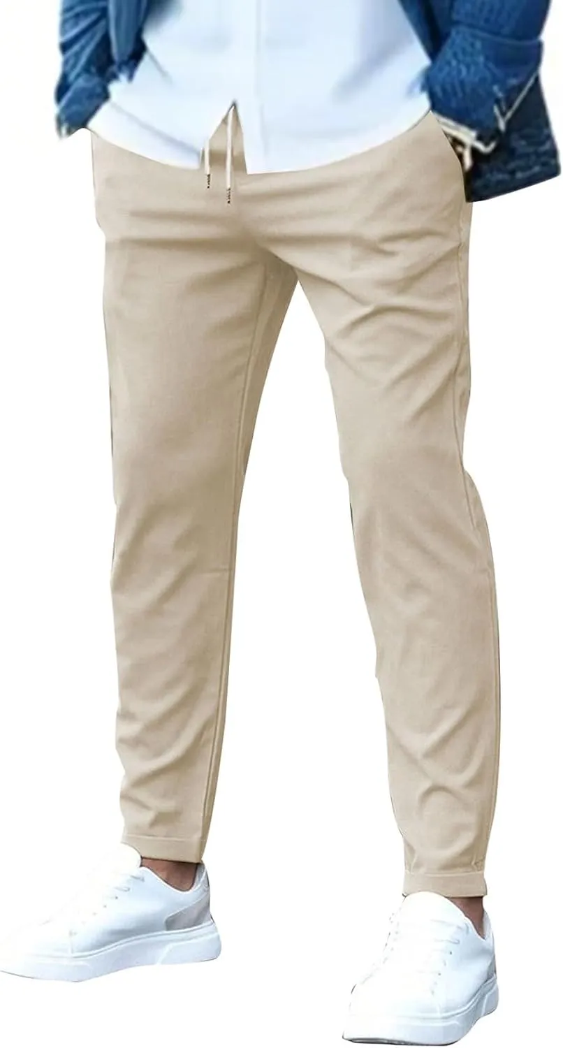 Beva Wear Glide Pants Men Quick Dry Breathable Pants Stretch Tapered Active Hiking Trousers with Pockets