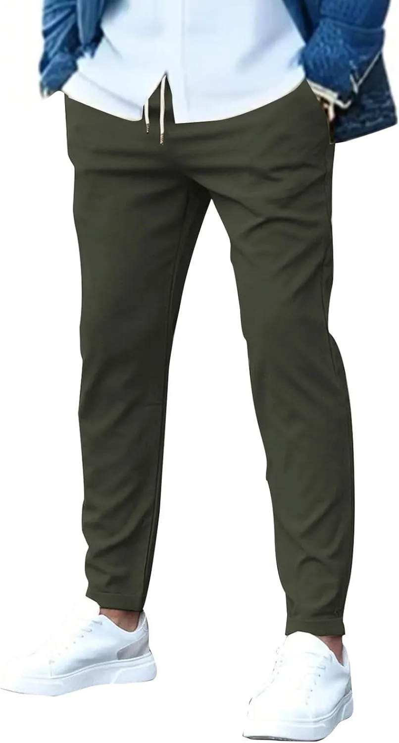 Beva Wear Glide Pants Men Quick Dry Breathable Pants Stretch Tapered Active Hiking Trousers with Pockets