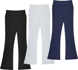 BIG ELEPHANT Girls Flare Leggings Kids Bell Bottoms High Waisted Bootcut Yoga Dance Flared Pants