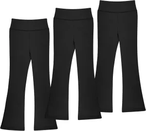 BIG ELEPHANT Girls Flare Leggings Kids Bell Bottoms High Waisted Bootcut Yoga Dance Flared Pants