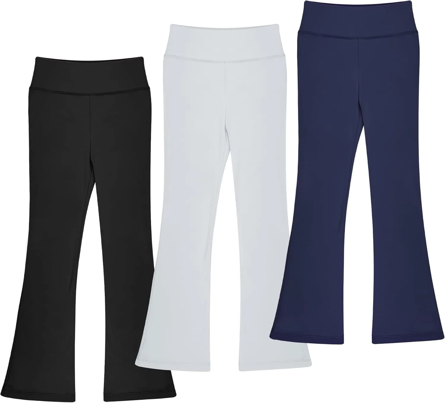 BIG ELEPHANT Girls Flare Leggings Kids Bell Bottoms High Waisted Bootcut Yoga Dance Flared Pants