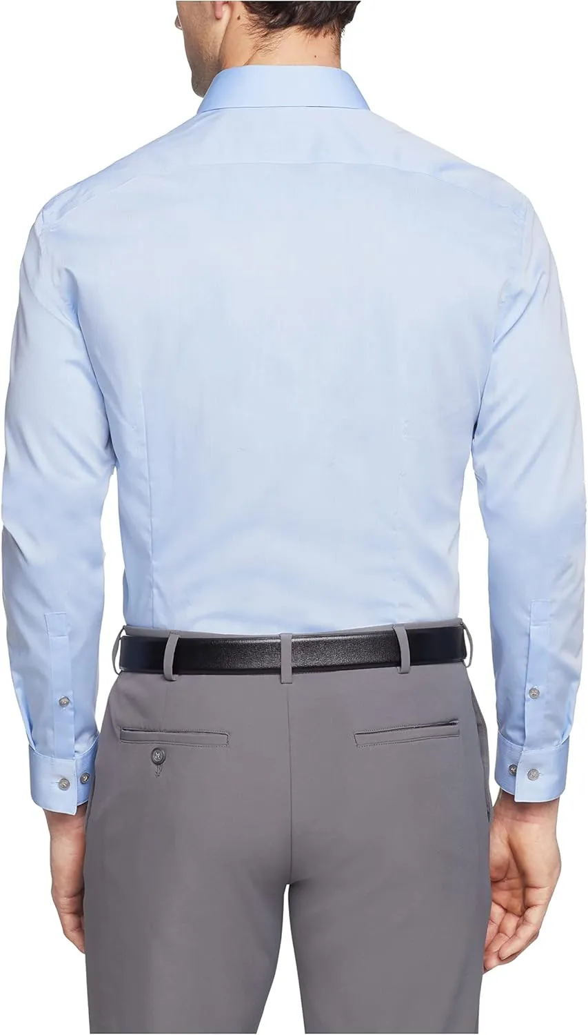 Calvin Klein Men's Dress Shirt Herringbone Stretch