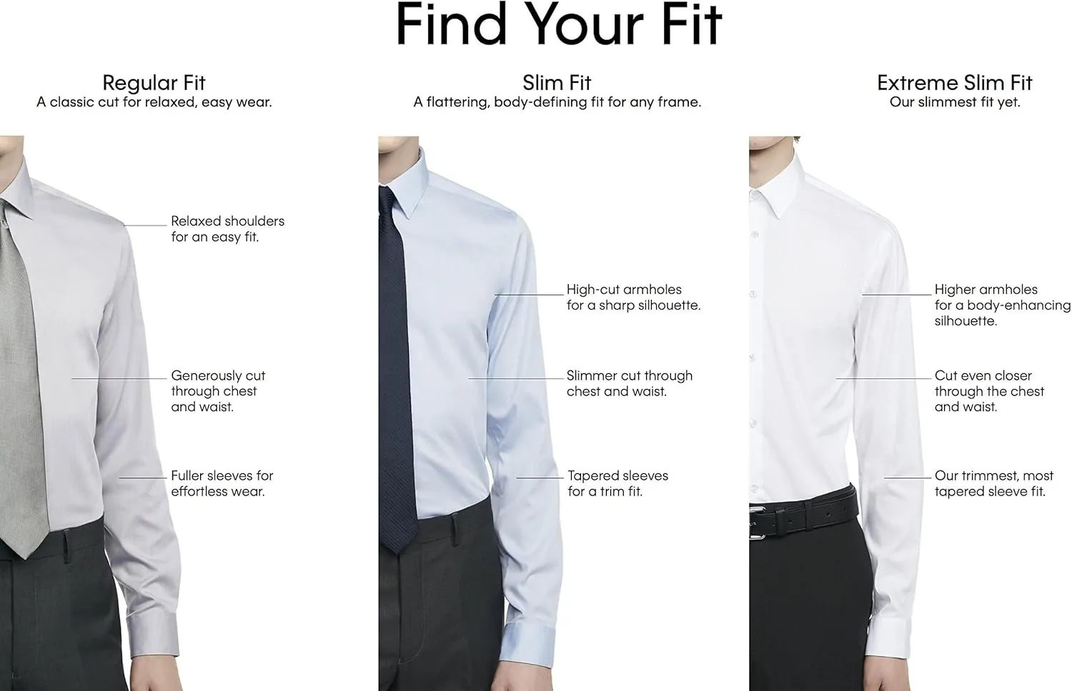 Calvin Klein Men's Dress Shirt Herringbone Stretch