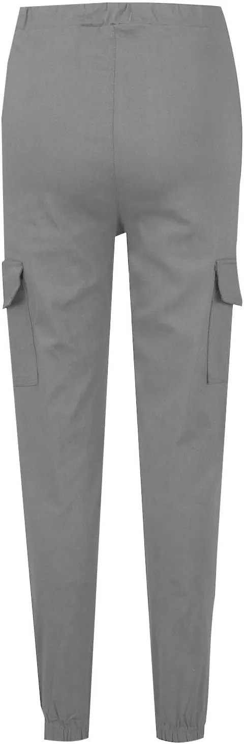 Cargo Joggers for Women Light Weight Stretchy Hiking Pants Drawstring Tapered Cinch Bottom Baggy Cargo Pants