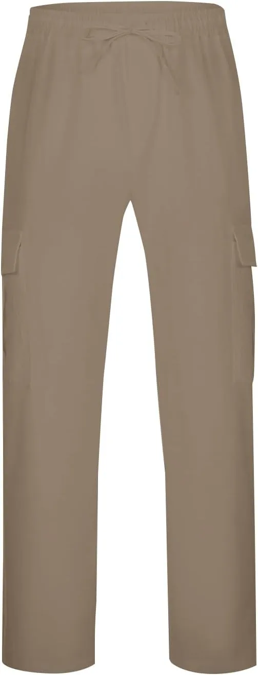 Cargo Pants for Men Lightweight Breathable Pants Water Resistant Wide Leg Stretch Trousers Workout Fishing