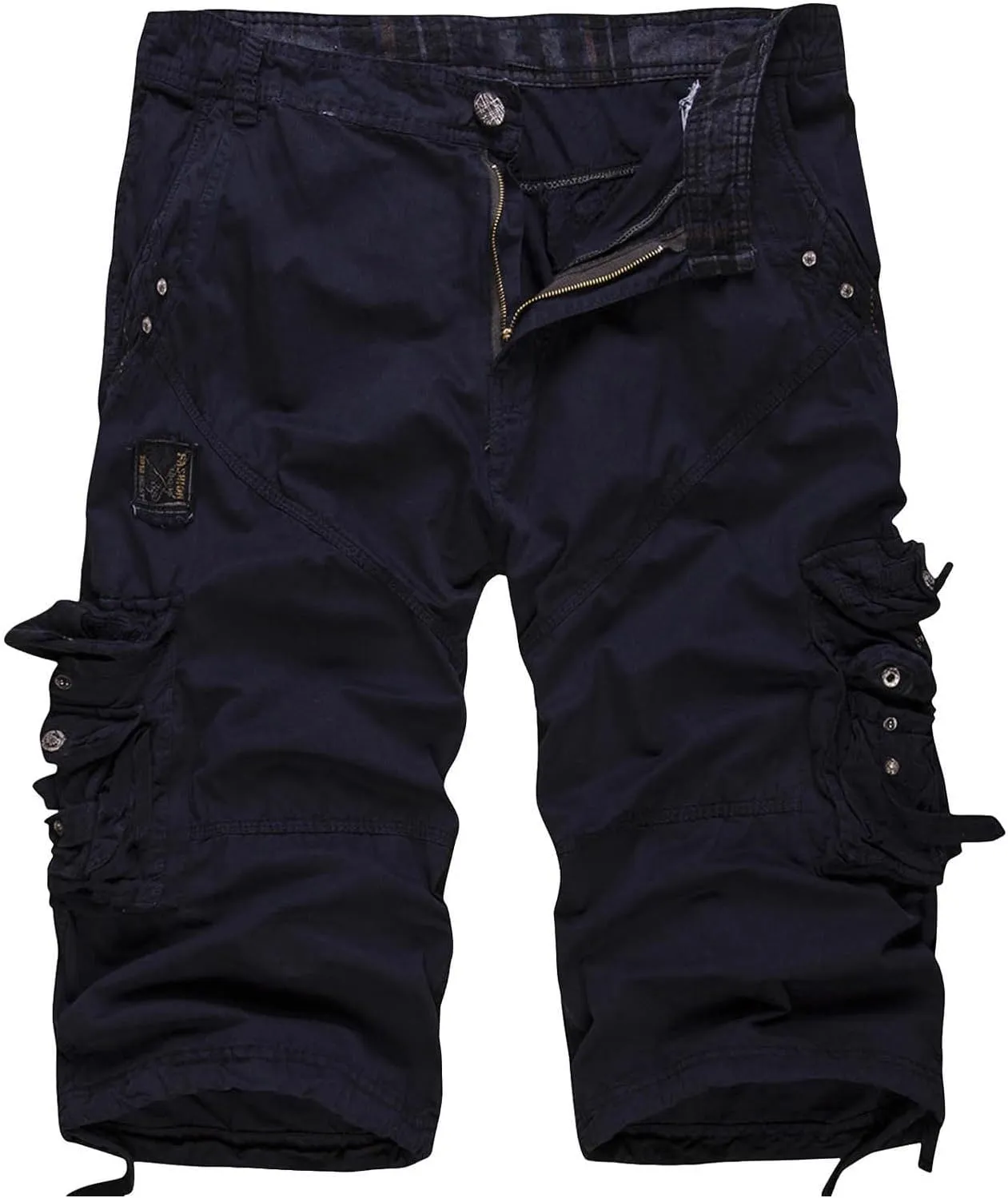 Cargo Pants for Men Relaxed Fit Stretch Retro Tactical Military Shorts Big and Tall Outdoor Hiking Pants with Multi-Pockets