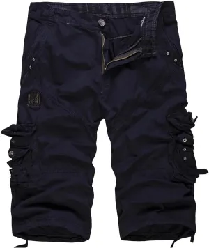 Cargo Pants for Men Relaxed Fit Stretch Retro Tactical Military Shorts Big and Tall Outdoor Hiking Pants with Multi-Pockets
