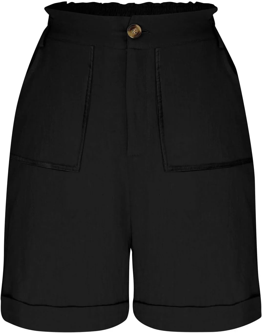 Cargo Shorts for Women 2025 Summer Casual Hiking Shorts with Pockets Elastic Waist Button Chino Short Pants Outfits