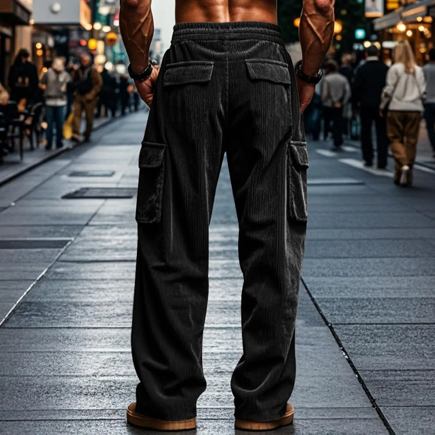 Cbcbtwo Hiking Cargo Pants Men Waterproof Lightweight Casual Cotton Jogger Multi Pockets Outdoor Hiking Work Sweatpants