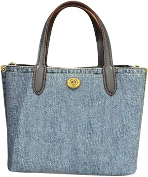 Cowboy Blue Handheld Diagonal Bag Fashionable Commuter Large Capacity