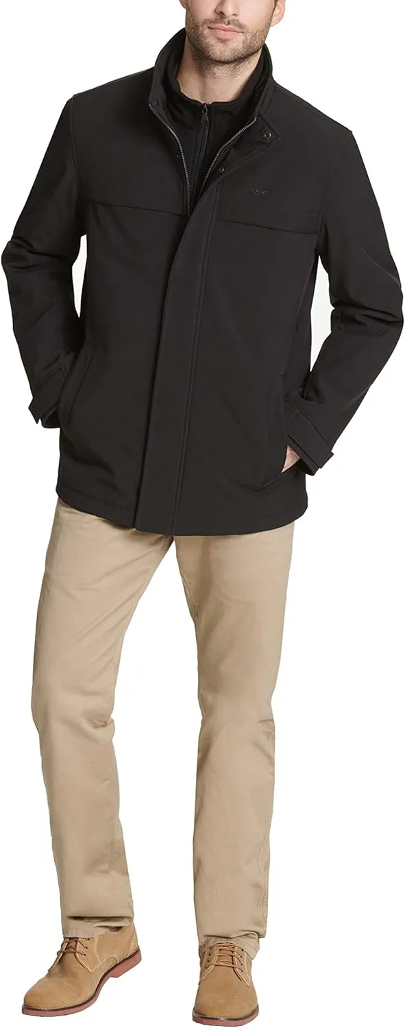 Dockers Men's Dwight Soft Shell Bib Jacket