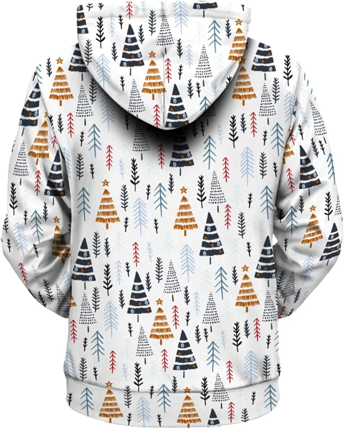 DuDubaby Ugly Christmas Hoodie Men Christmas Vintage Print Autumn Winter Long Sleeve Hoodie Hoodie Top Sweater Hooded Jacket