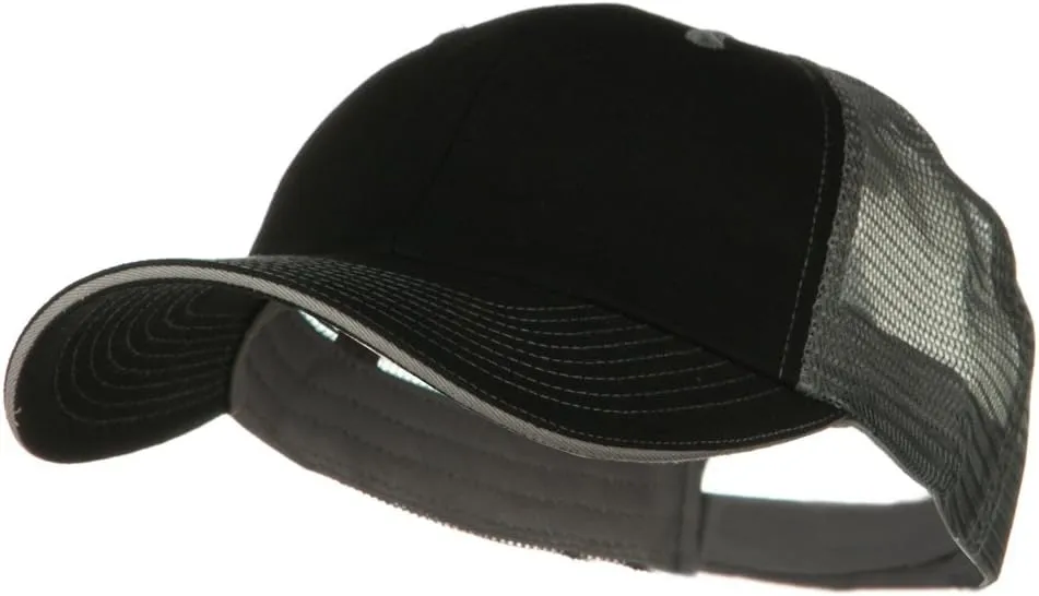 e4Hats.com Big Size Garment Washed Cotton Twill Mesh Cap
