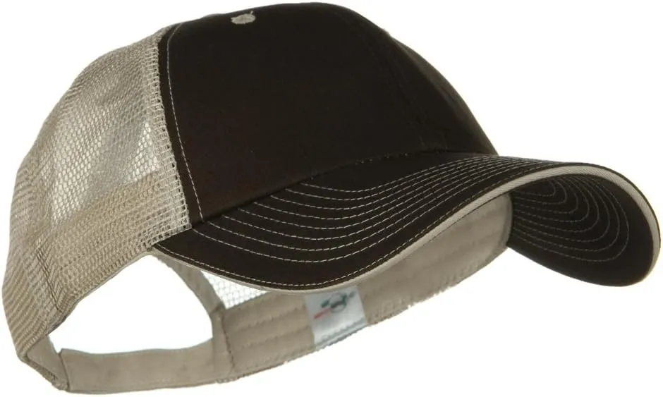 e4Hats.com Big Size Garment Washed Cotton Twill Mesh Cap