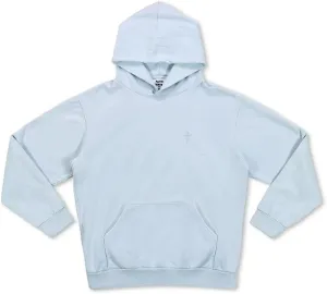 Embroidered Cross Oversized Hoodie