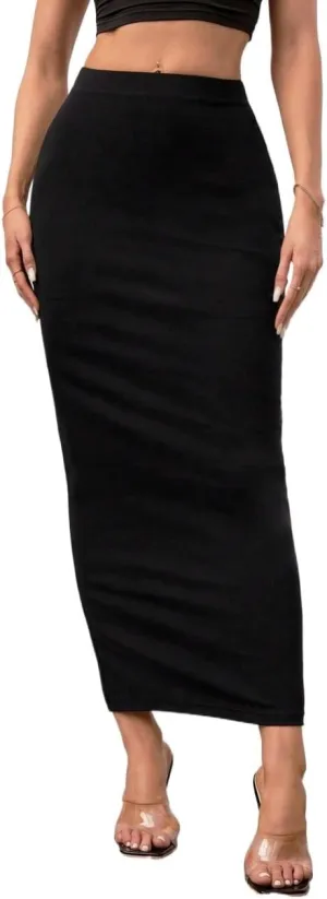 Fashion Beach Skirt Solid Pencil Long Skirt