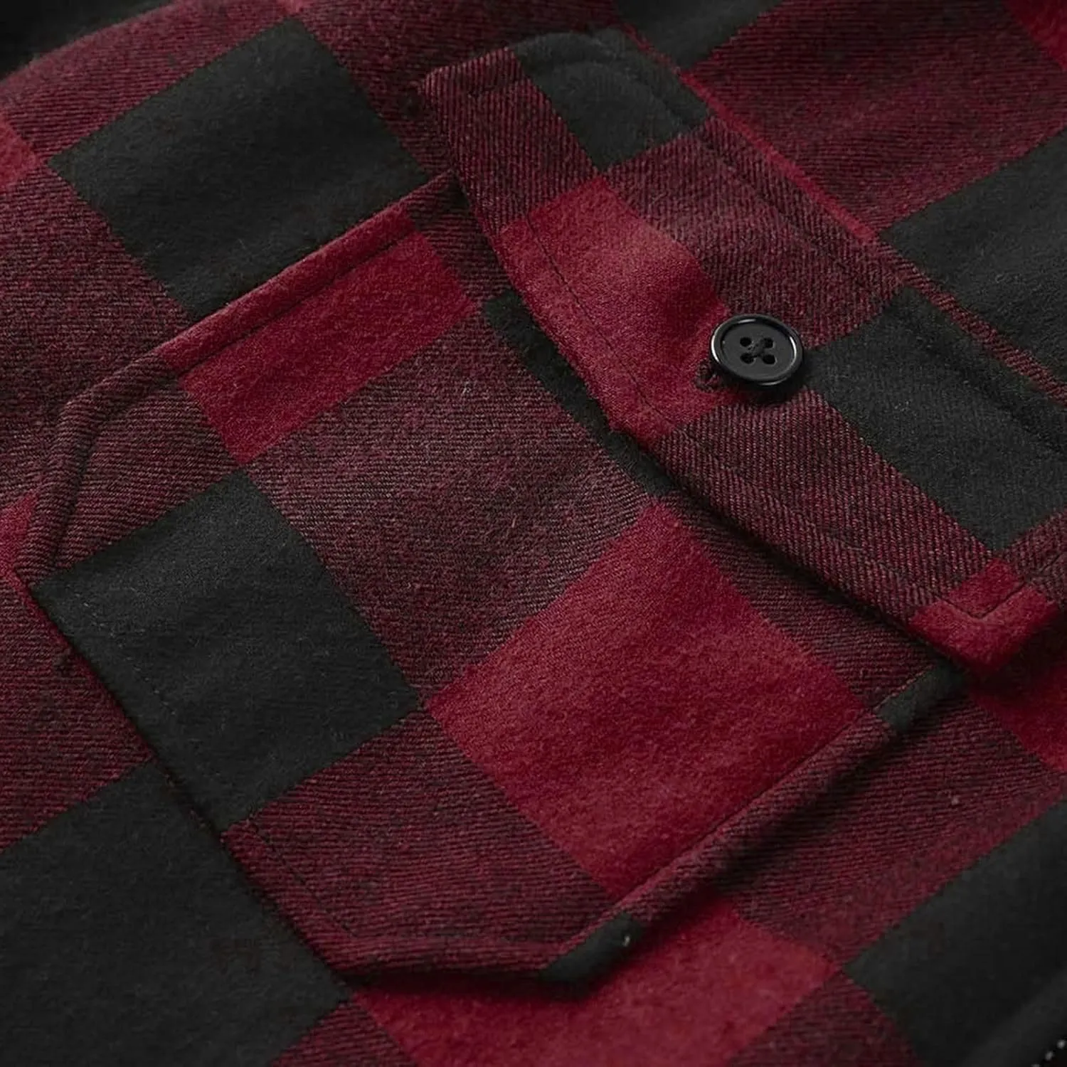 Flannel Jackets for Men Big and Tall Design Plaid Shirt Jacket Relaxed Fit Thicken Warm Sweatshirt Cozy Soft Outwear