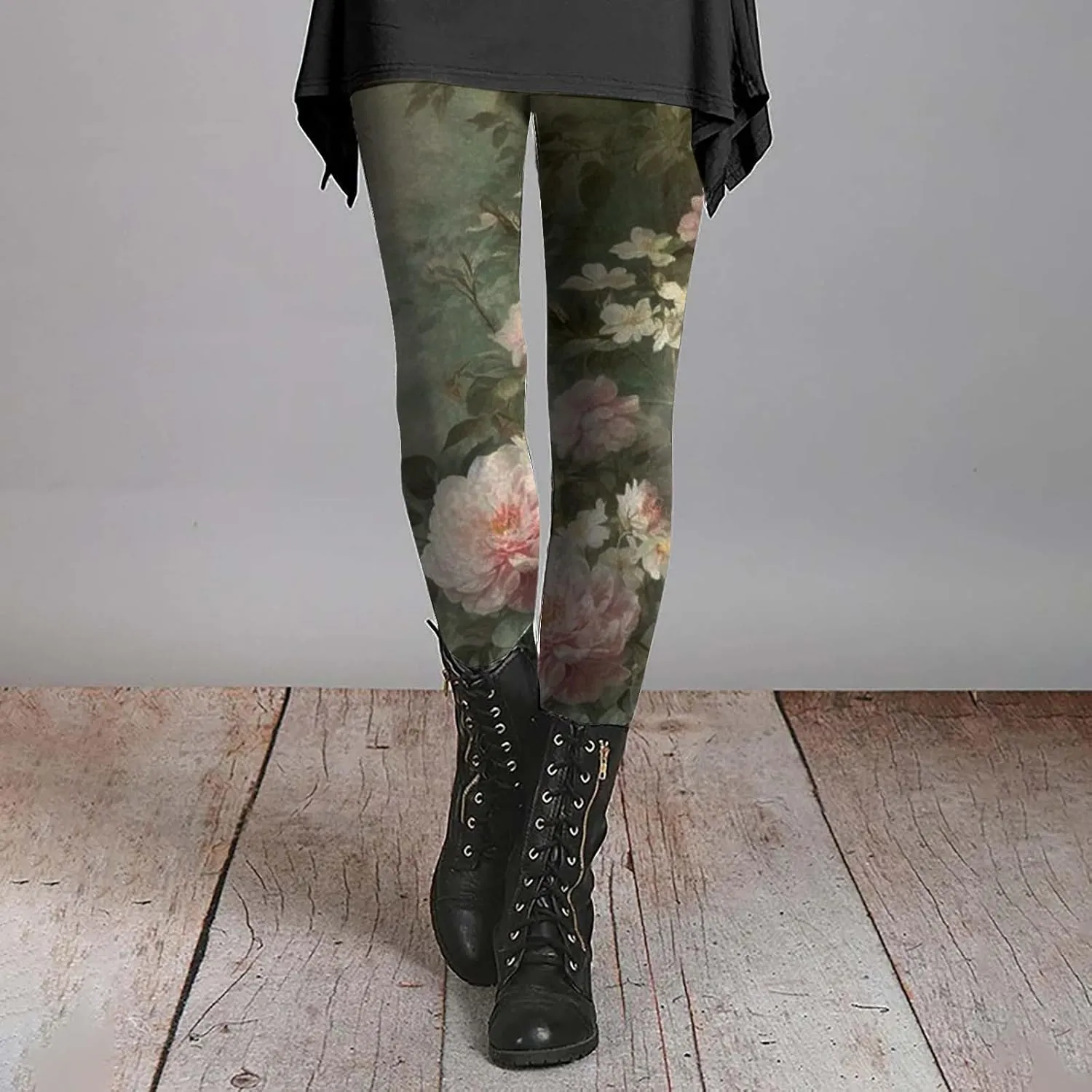 Flare Leggings for Women Butt Lift Leopard Print Capri Yoga Pants for Women Women's Novelty Leggings