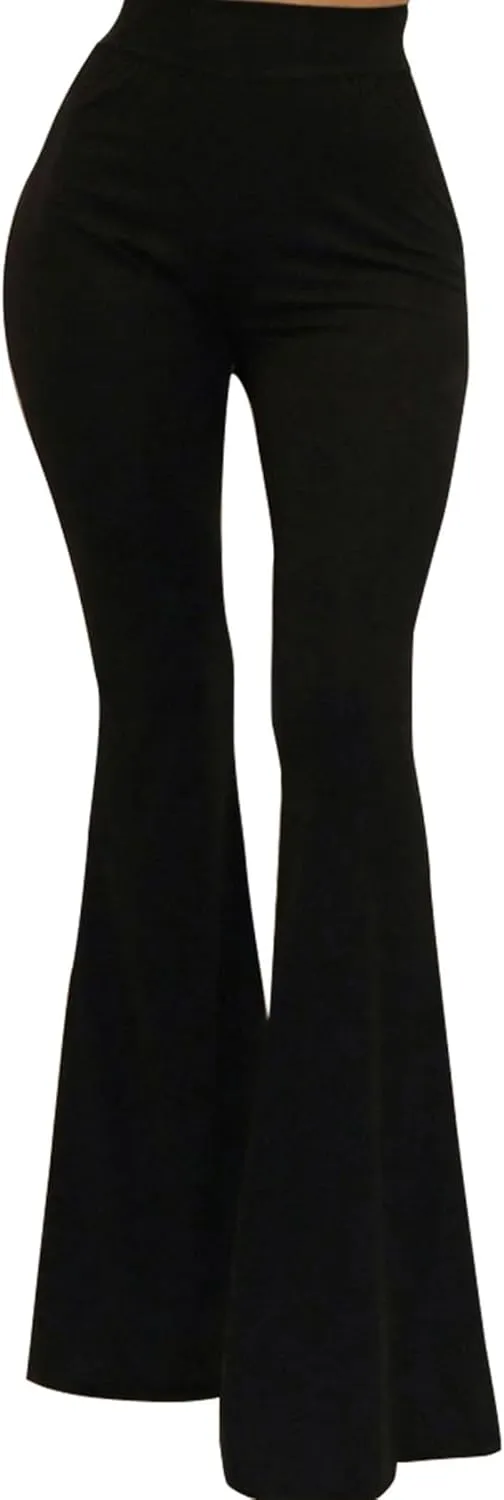Flare Leggings for Women High Waist Wide Leg Pants Bell Bottom Jeans for Women