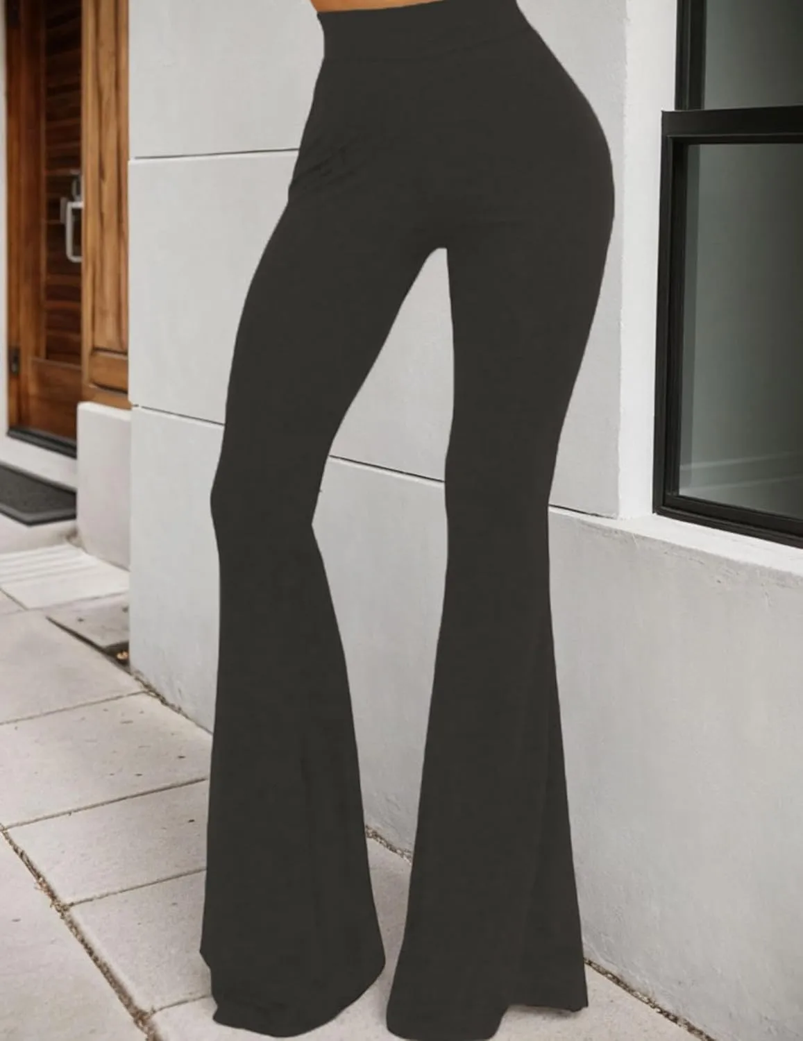 Flare Leggings for Women High Waist Wide Leg Pants Bell Bottom Jeans for Women