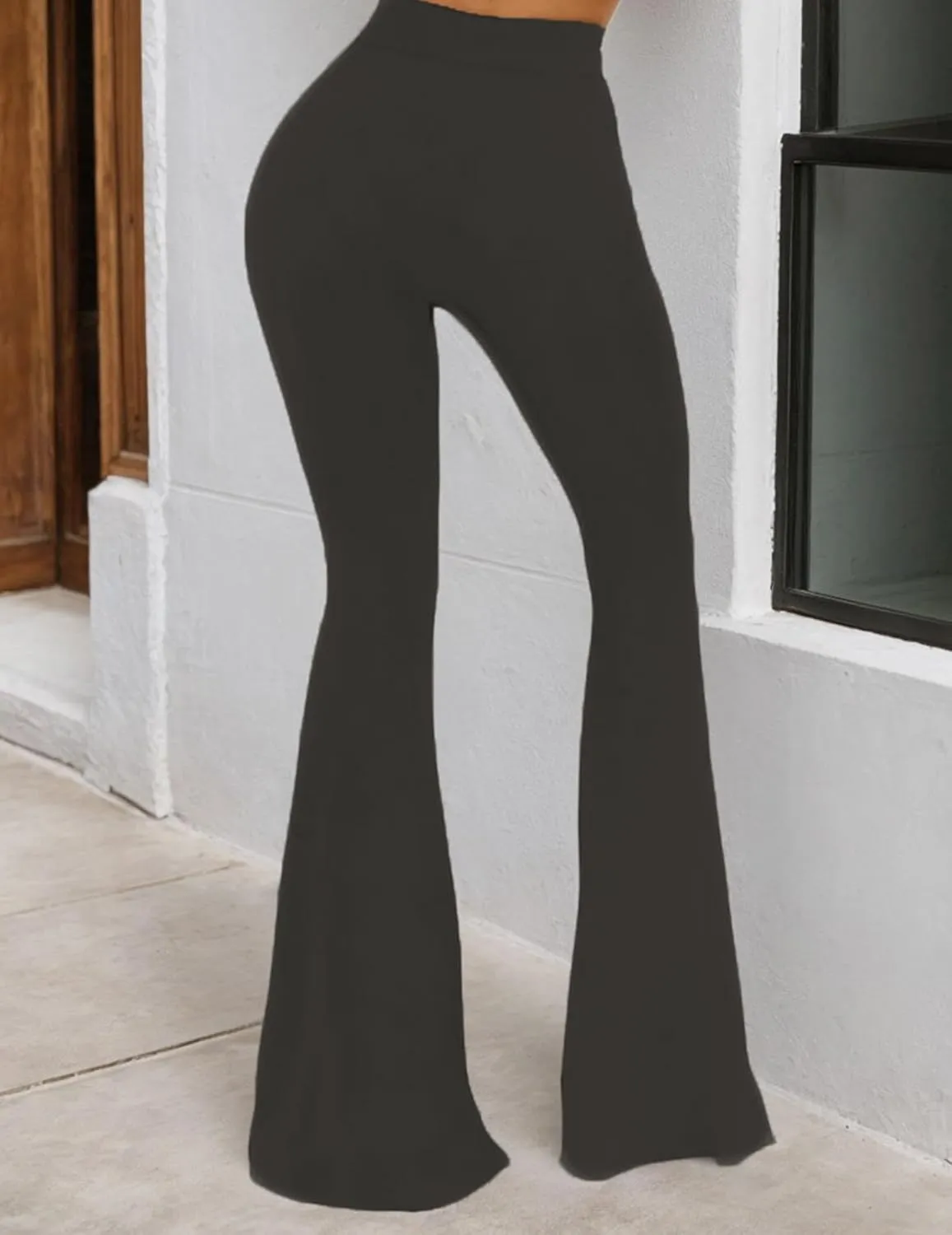 Flare Leggings for Women High Waist Wide Leg Pants Bell Bottom Jeans for Women