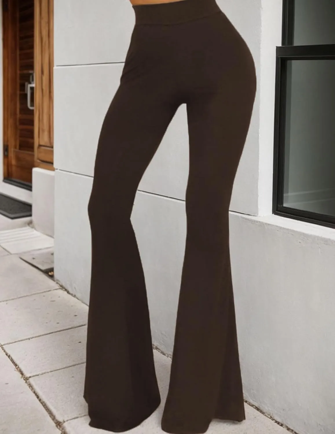 Flare Leggings for Women High Waist Wide Leg Pants Bell Bottom Jeans for Women