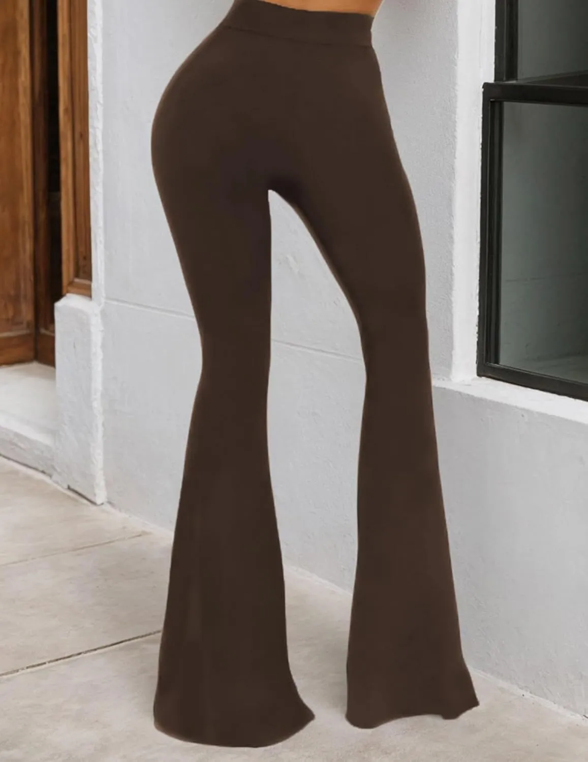 Flare Leggings for Women High Waist Wide Leg Pants Bell Bottom Jeans for Women