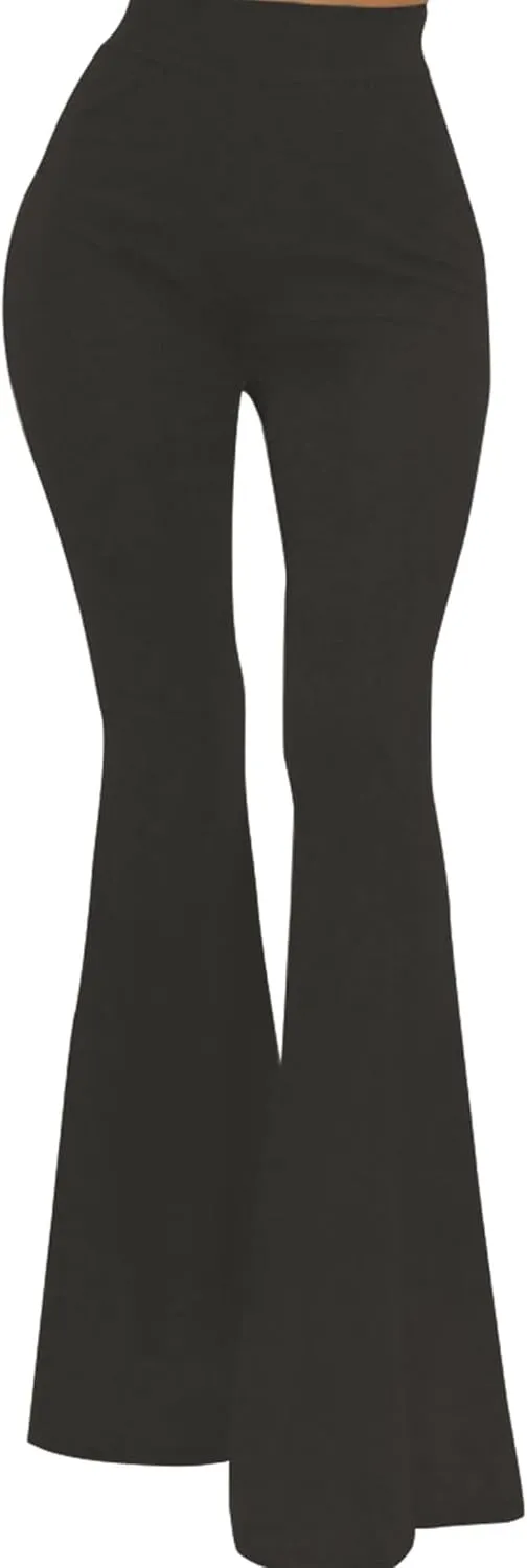 Flare Leggings for Women High Waist Wide Leg Pants Bell Bottom Jeans for Women