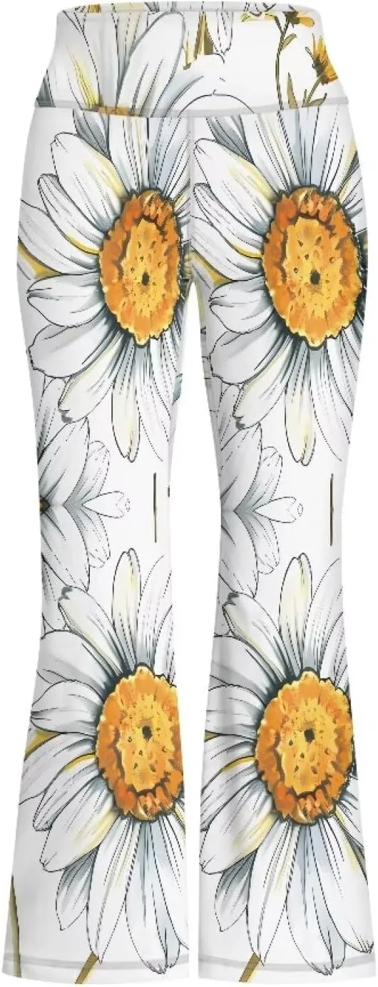 Girls Flare Leggings Elastic Yoga Pants Bell Bottoms Athletic Pants