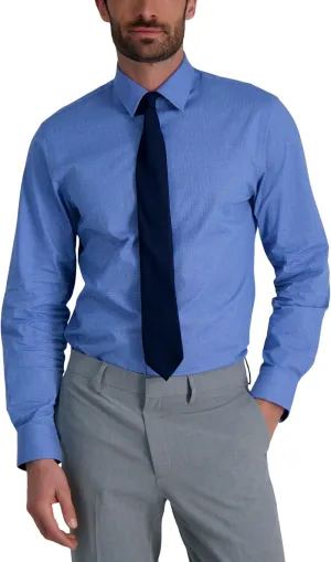 Haggar Men's Premium Comfort Classic Fit Wrinkle Resistant Dress Shirt